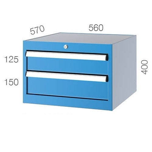 560x570 2 Çekmeceli Takım Dolabı KCD05042